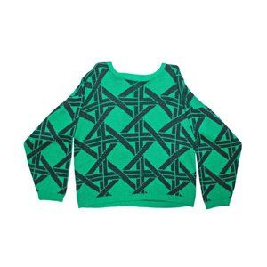 Vintage 80s 90s Green Knit Sweater